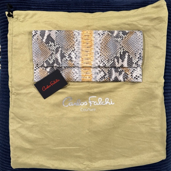 Carlos Falchi Python Clutch Bag - Picture 5 of 13
